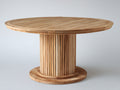 Table de jardin - Bois - 140 x 140 x 76 cm - Marron naturel - Style contemporain