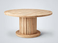Table de jardin - Bois - 130 x 130 x 75 cm - Marron clair - Style naturel