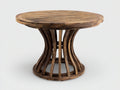 Table de jardin - Teck - 155 x 155 x 76 cm - Marron foncé - Style contemporain