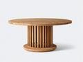 Table de jardin - Bois - 150 x 150 x 75 cm - Marron naturel - Style contemporain