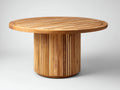 Table de jardin - Teck - 135 x 135 x 75 cm - Marron miel - Style contemporain