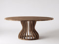 Table de jardin - Teck - 165 x 165 x 76 cm - Marron foncé - Style contemporain