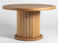 Table de jardin - Bois - 120 x 120 x 76 cm - Marron naturel - Style rustique