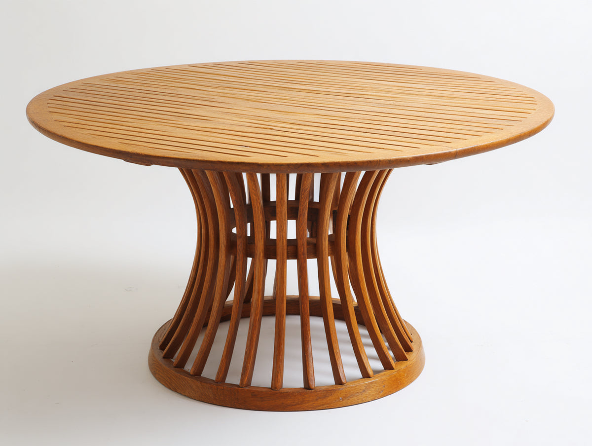 Table de jardin - Teck - 160 x 160 x 76 cm - Marron naturel - Style contemporain